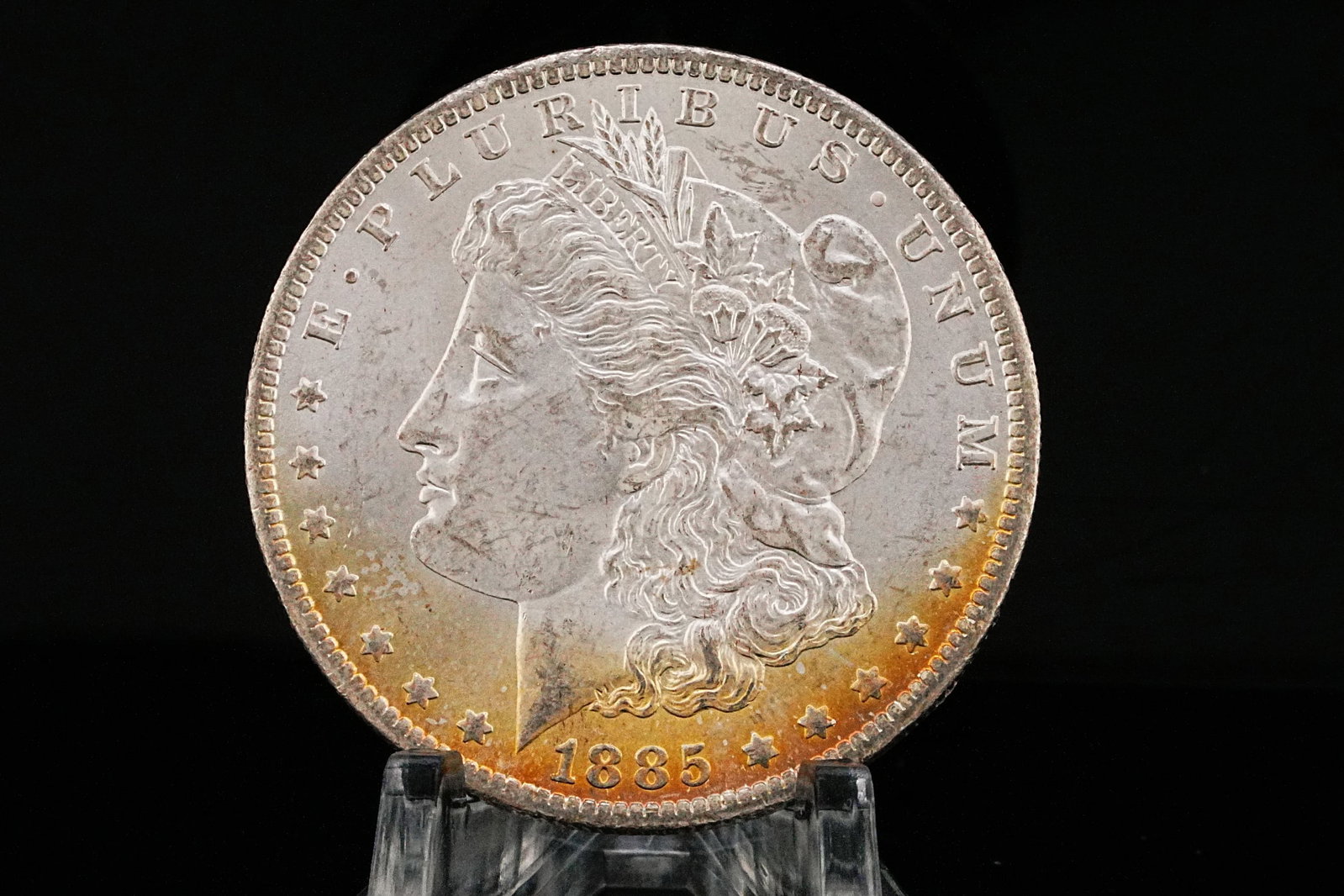 1885-O Morgan Silver Dollar MS65+ W/Toned Obverse (1 of 2)