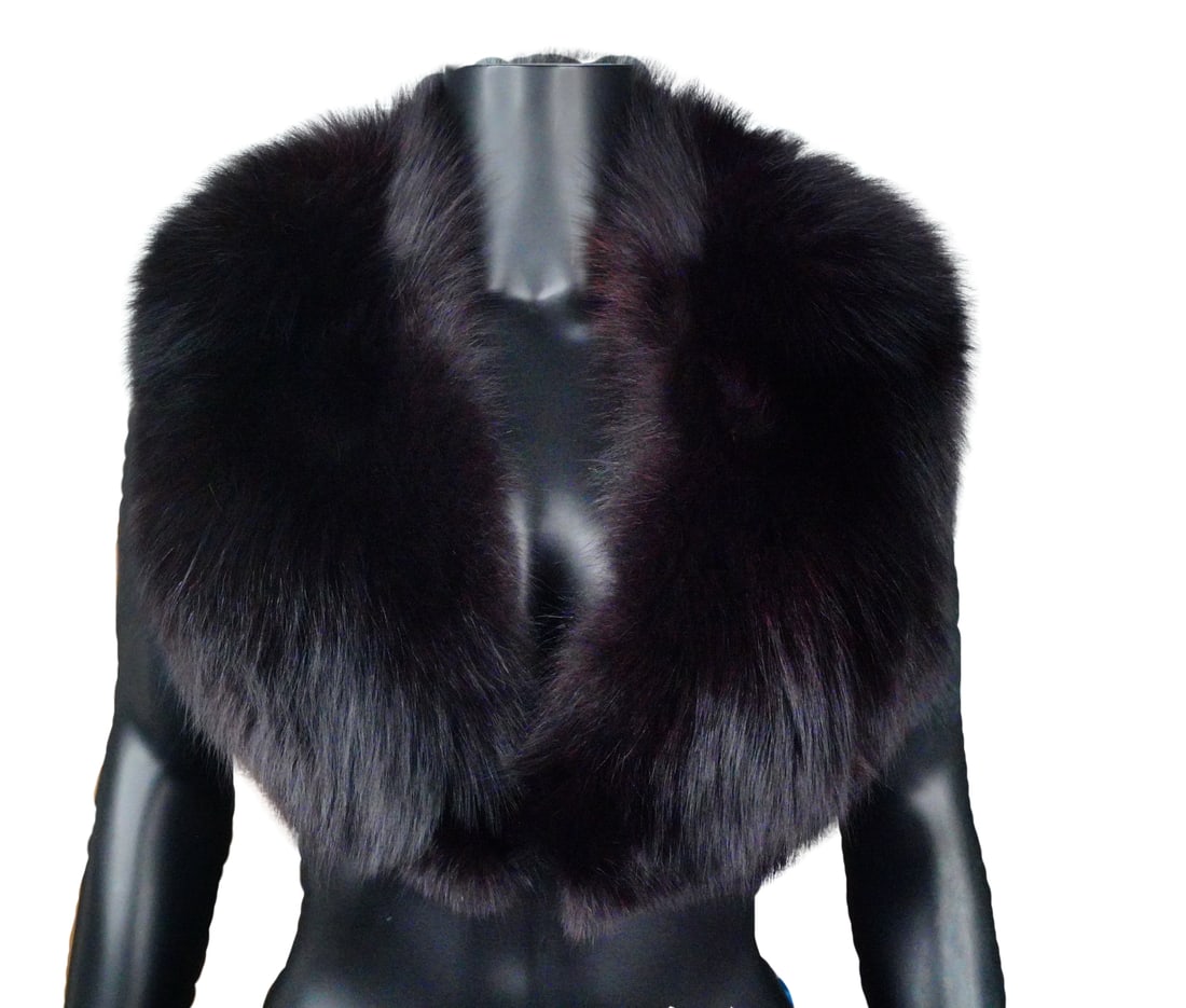 Vintage Black Fur Stole (1 of 4)