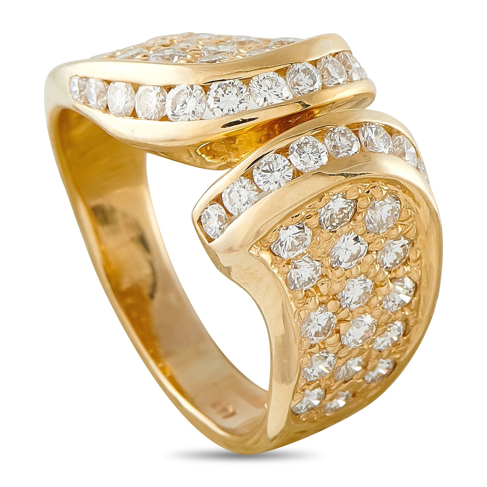 1.25ctw SI1-SI2/G-H Diamond and 14K Yellow Gold Ring (1 of 4)