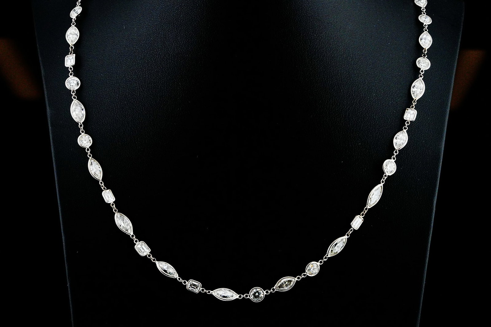 27.10ctw Diamond and 18K White Gold 21" Necklace (1 of 5)