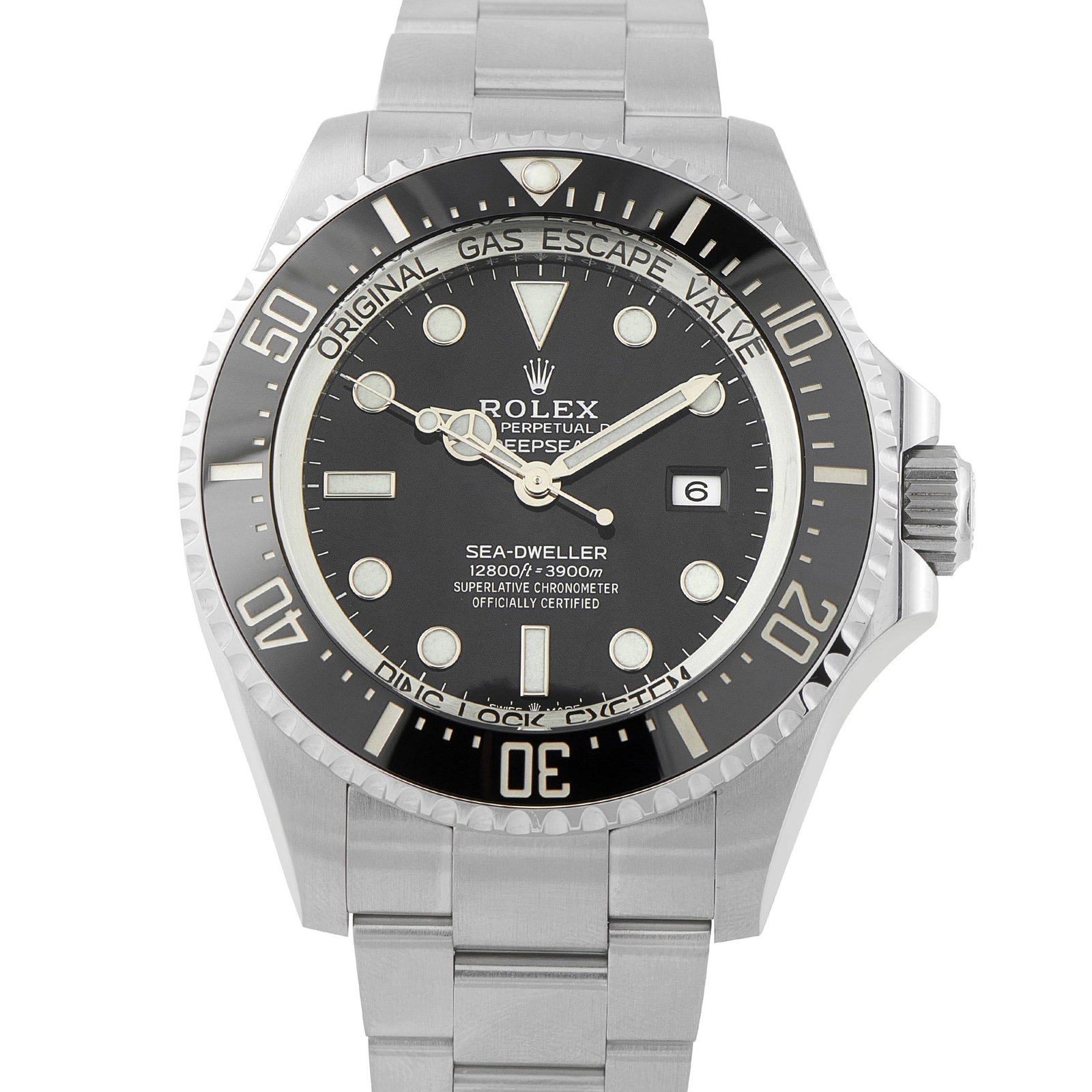 Rolex Sea-Dweller Deepsea 43mm Steel Watch Ref. 126660: Rolex Sea-Dweller Deepsea 43mm Black Dial Stainless Steel Watch Ref. 126660 W/Box and Papers - Engineered for the most demanding underwater environments, this exceptional Rolex Sea-Dweller Deepsea ref