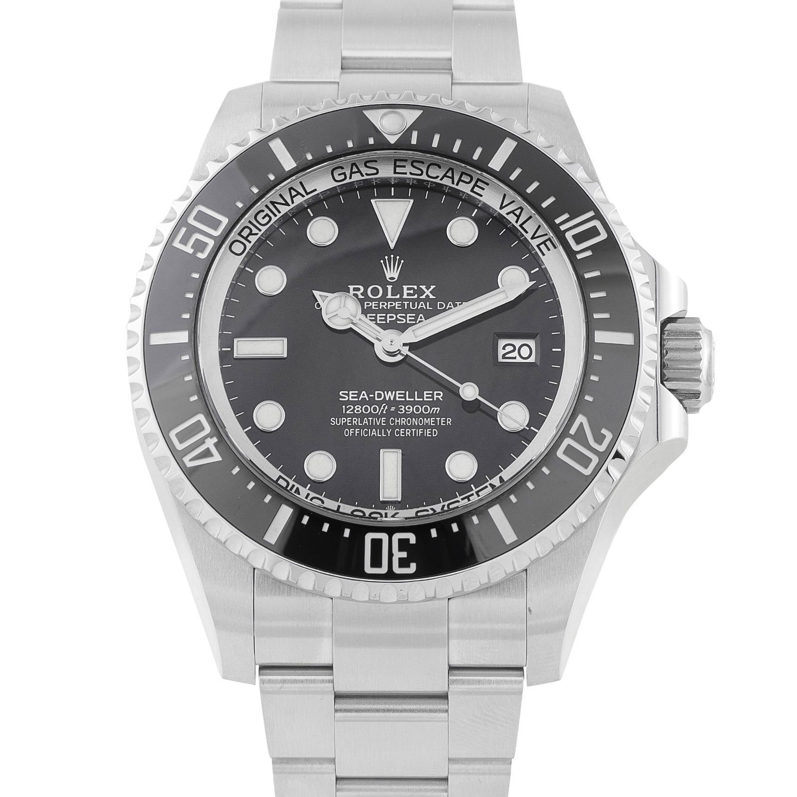 Rolex Sea-Dweller Deepsea 44mm Steel Watch Ref. 136660: Rolex Sea-Dweller Deepsea 44mm Black Dial Stainless Steel Watch Ref. 136660 W/Box and Papers - Engineered for extreme underwater exploration, the Rolex Sea-Dweller Deepsea ref. 136660 represents the p