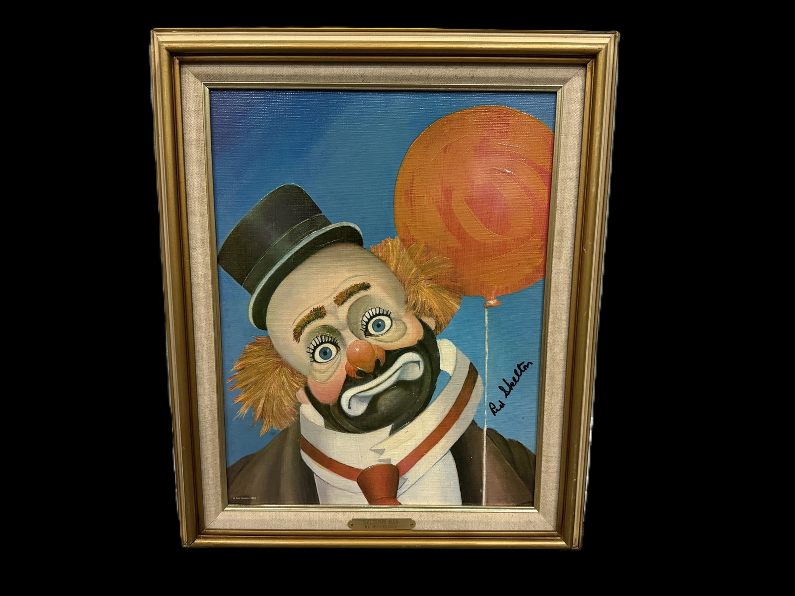 Red Skelton "Balloon Man" Signed Canvas #189/5000 W/COA (1 of 6)