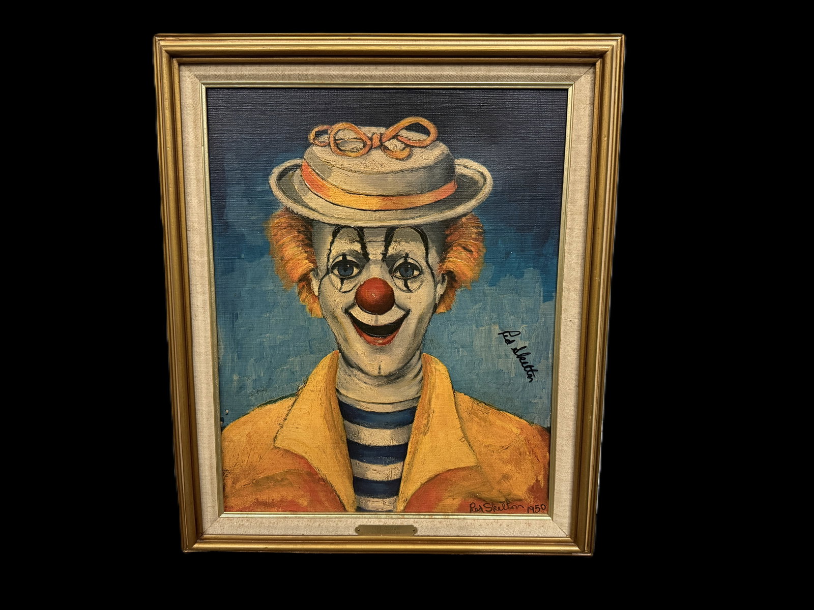 Red Skelton "Girl Clown" Signed Canvas #234/5000: Red Skelton (1913-1997) "Girl Clown" Signed Limited Edition Canvas #234/5000 - Offered here is "Girl Clown," a charming limited-edition canvas reproduction by beloved entertainer and artist Red Skelto
