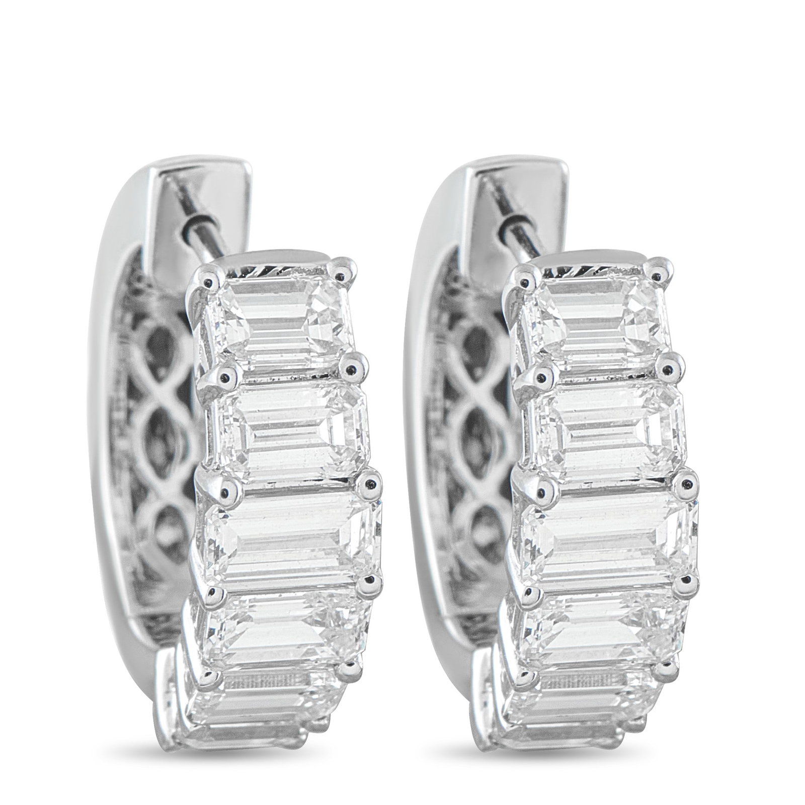 1.85ctw VS2-SI1/H-I Diamond and 18K White Gold Earrings (1 of 3)