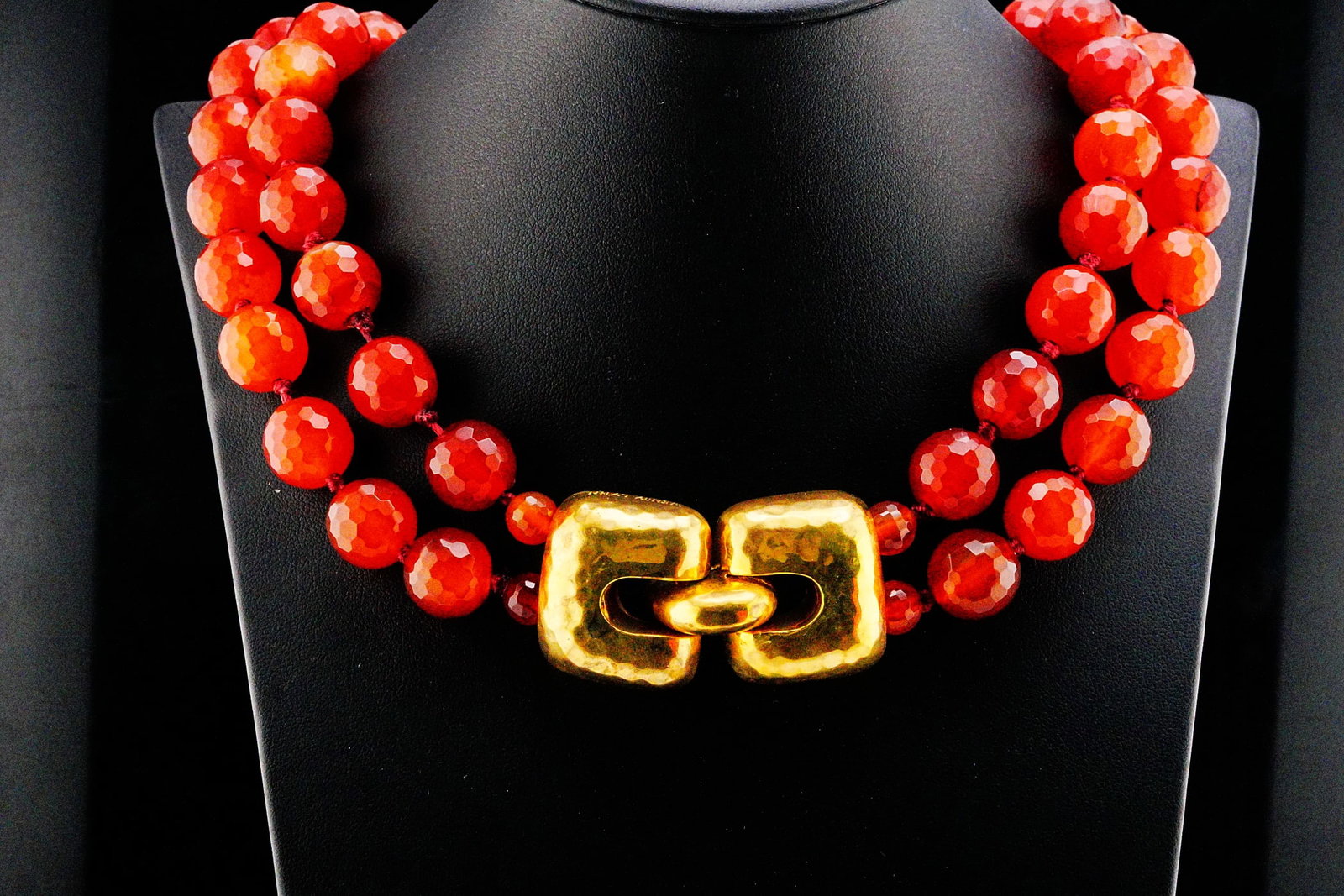 Wendy Lynn 13mm-14mm Carnelian Bead 18" Necklace (1 of 4)