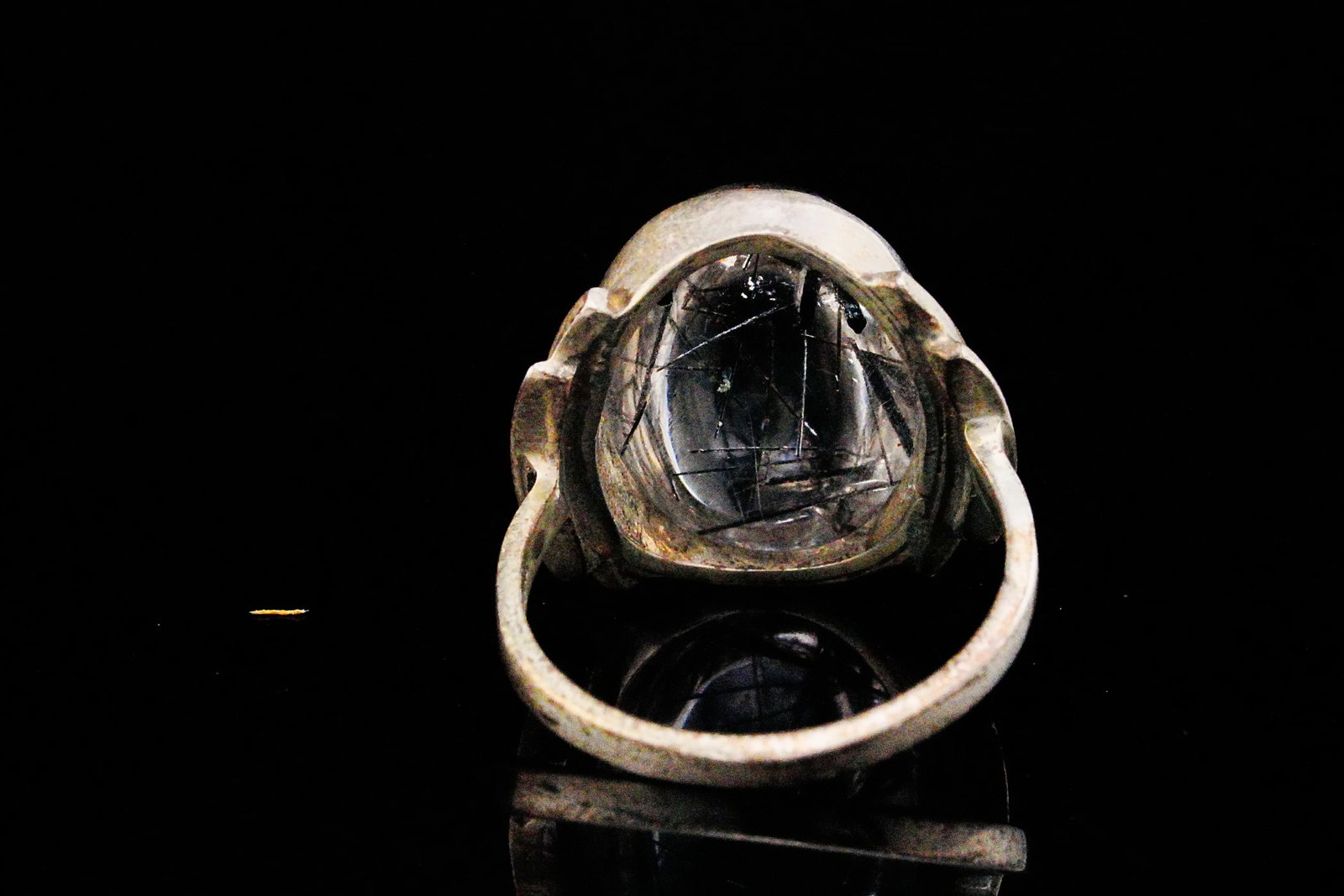 Sterling Silver and Rutilated Quartz Ring - 2
