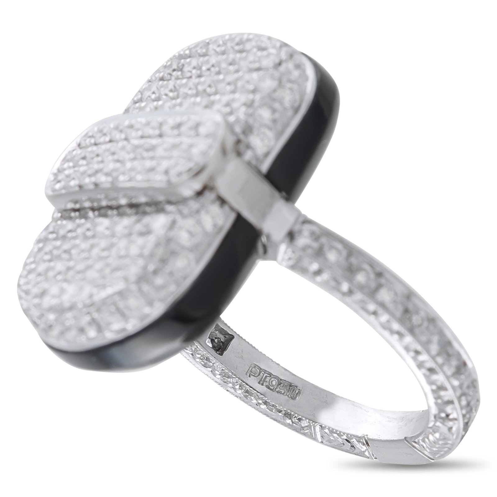 1.30ctw Diamond and Platinum Ring - 4