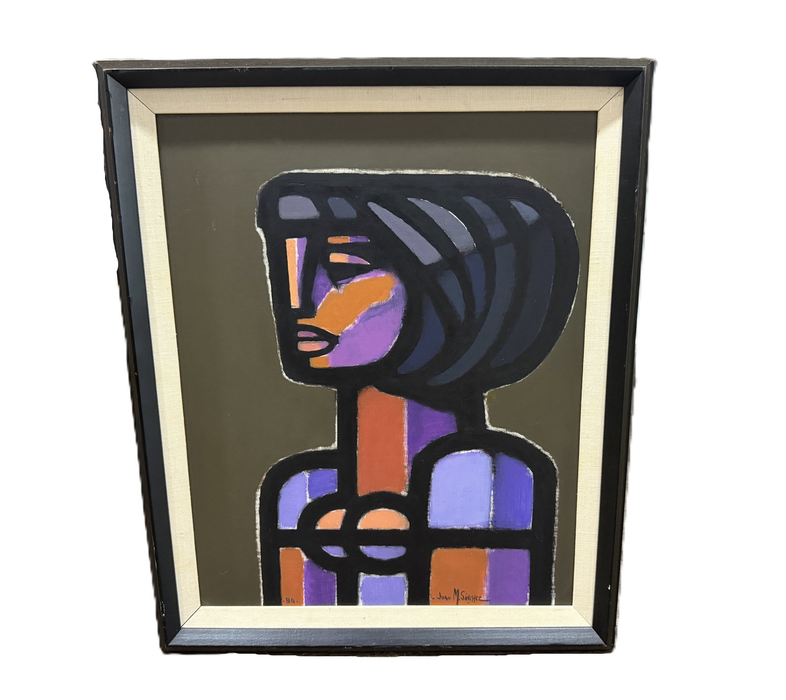 Juan Manuel Sanchez (1930-2016) Oil on Canvas Painting (1 of 3)