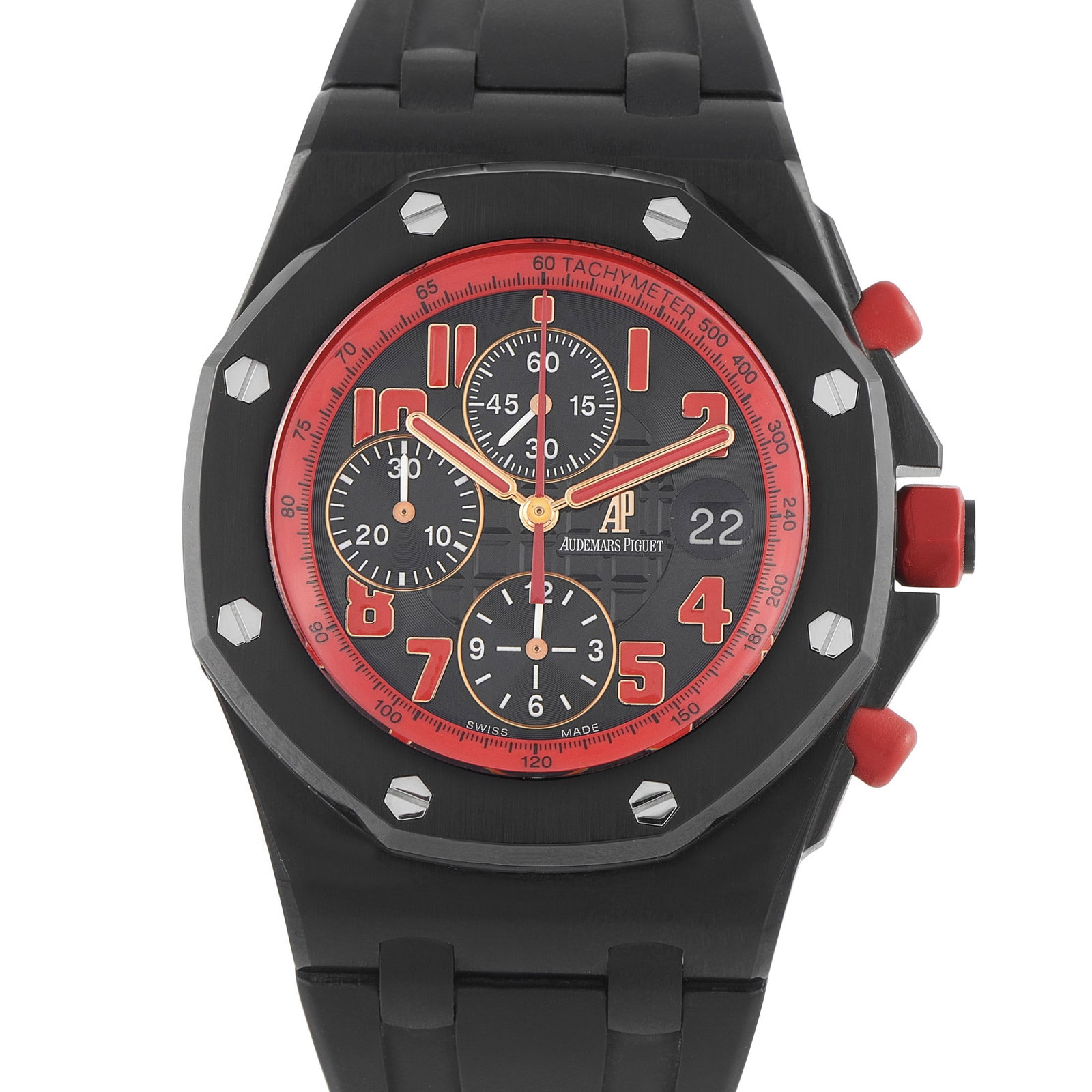 Audemars Piguet Royal Oak Marcus Edition 42mm Watch: Audemars Piguet Royal Oak Offshore Marcus Edition 42mm DLC Steel Watch Ref. 26299SN.OO.D001GA.01 - A highly exclusive and visually commanding interpretation of the Royal Oak Offshore, reference 26299S