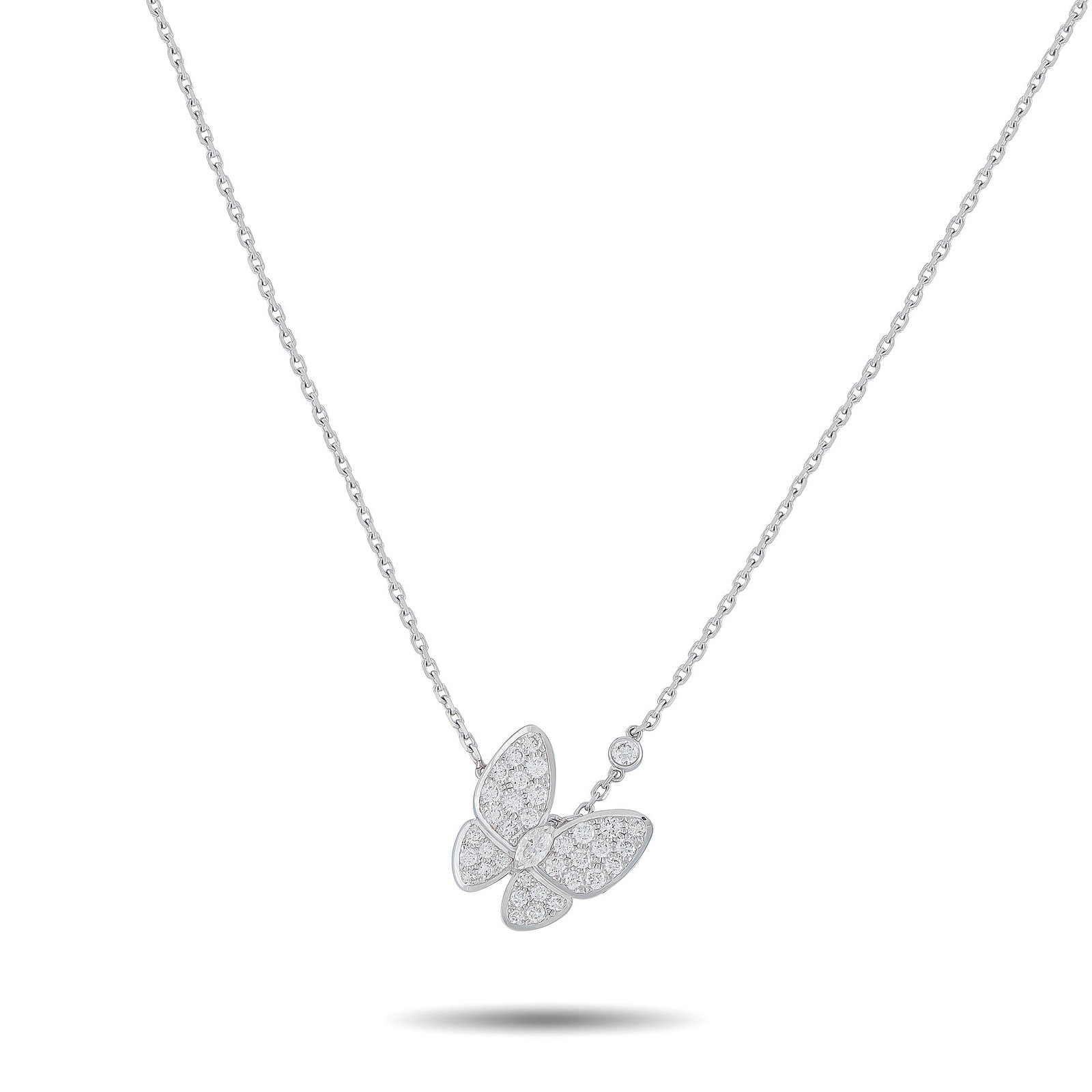 Van Cleef & Arpels 0.88ctw Diamond and 18K Necklace (1 of 5)