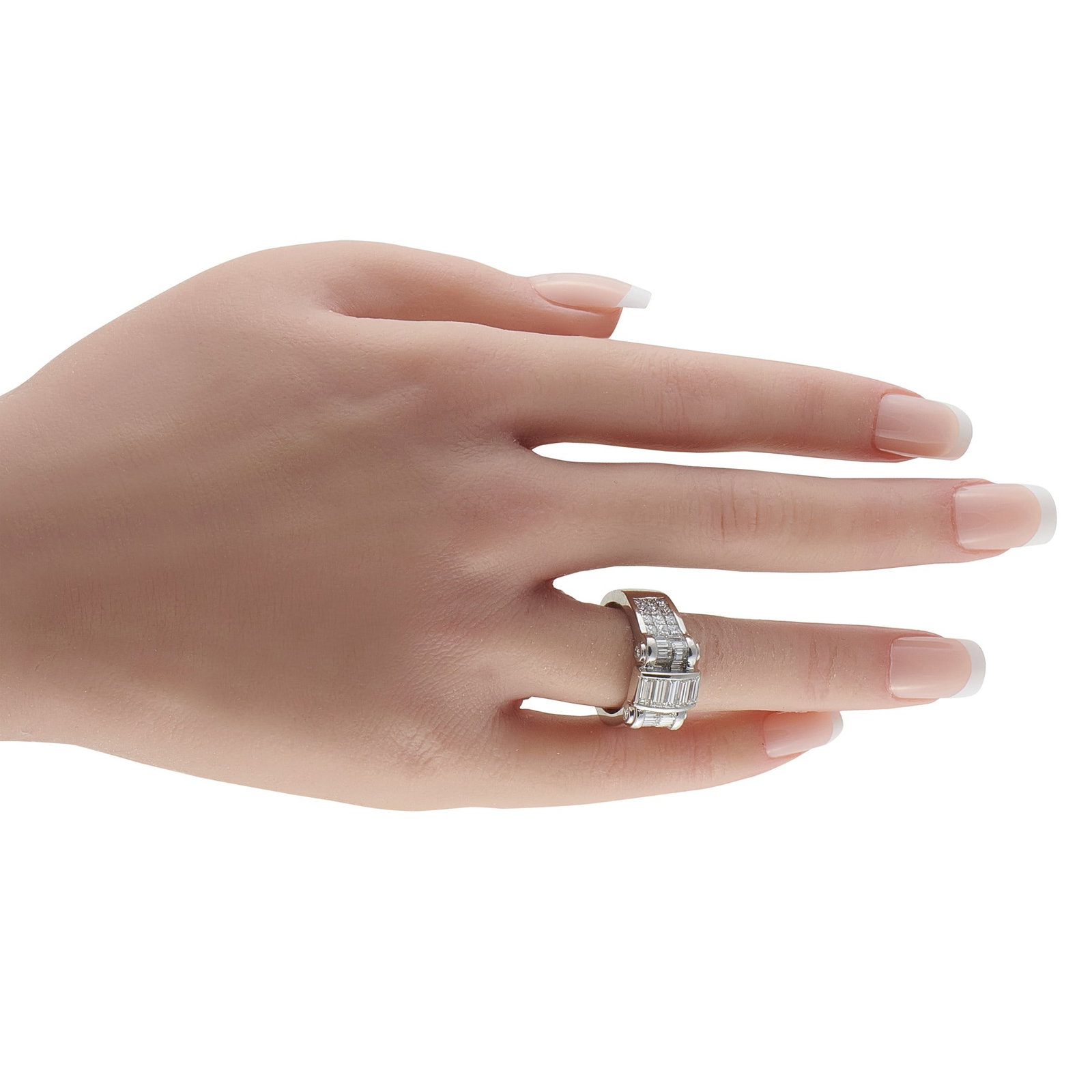 2.75ctw Diamond and Platinum Ring - 2