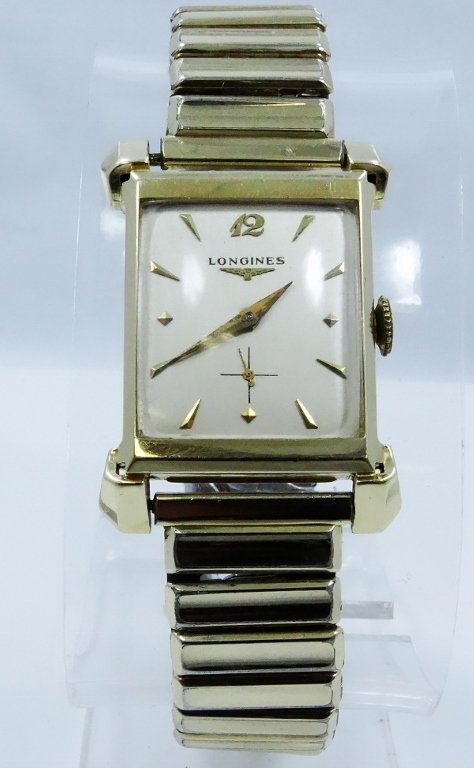 Vintage Men's Longines W/SOLID 14K Gold Case: Vintage Longines W/SOLID 14K yellow Gold Case-This watch has been over-wound, and is currently not working. The watch weighs: 44.13 Grams