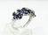 1.50CTW Genuine Blue Sapphire & Solid 18K White Gold - 3