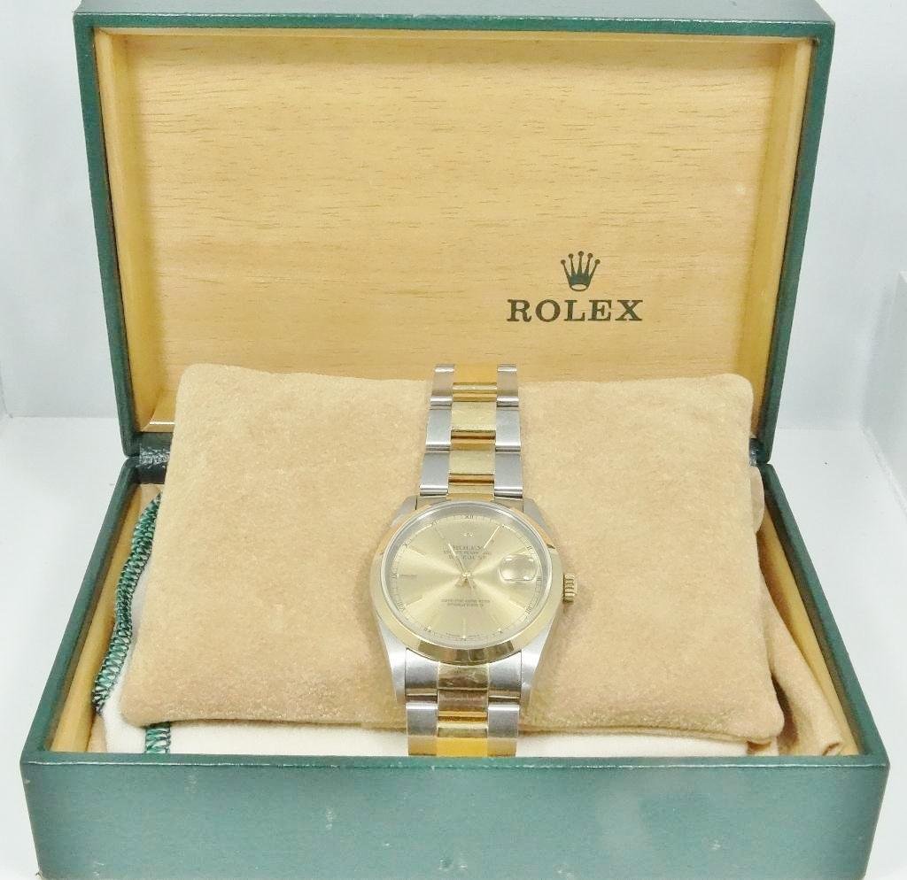 Rolex 18K & Stainless Steel Datejust Men's Watch (1 of 10)
