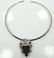 Designer Sajen Solid Sterling Silver & Carved Obsidian