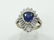 2.00CTW Diam./2.00CT Blue Sapphire/14K Ring *NICE* - 2