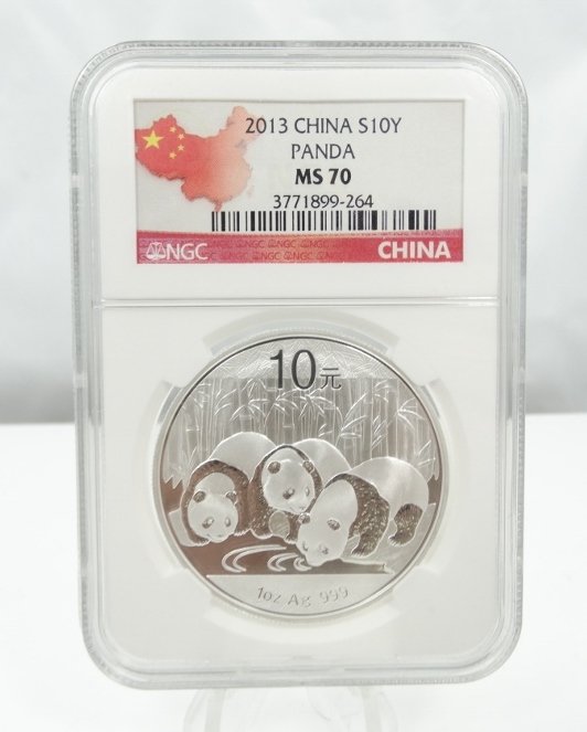 2013 China 1 Oz. Silver Panda 10Y Coin MS70 NGC (1 of 3)