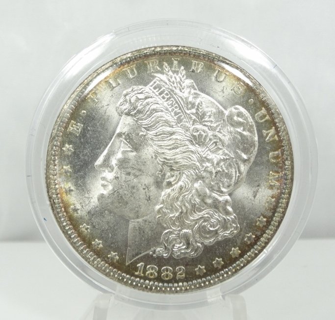 1882-O Morgan Dollar W/Obverse & Reverse Toning (1 of 2)
