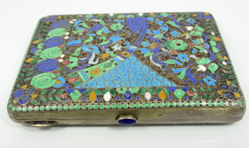 Imperial Russian Silver & Enamel Cigarette Case (1 of 5)