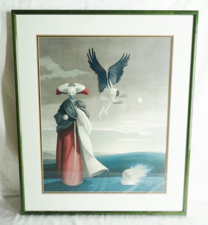 Michael Parkes "Mars" Framed Art Print: Michael Parkes (American, 1944-) "Mars" Framed Art Print - This piece is a framed Steltman Edition art print by Michael Parkes titled "Mars". The piece was released at the occasion of Michael Parkes e