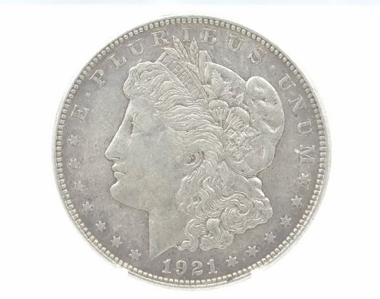 1921-D Morgan Dollar W/Strong Features AU Coin (1 of 2)