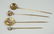 (4) Early 1900's 18K YG & Diamond Stick Pins