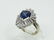 2.00CTW Diam./2.00CT Blue Sapphire/14K Ring *NICE*