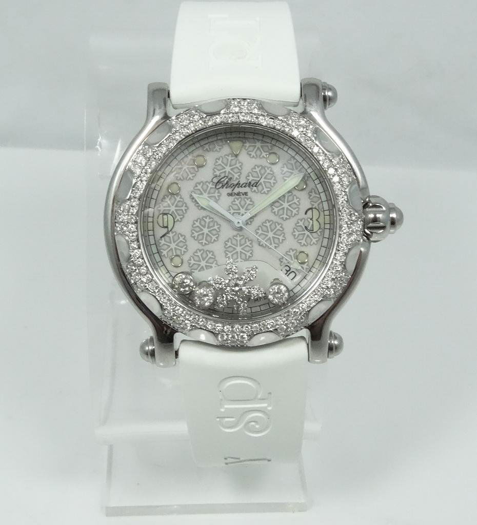 Chopard "Happy Snowflake" Ladies Watch W/Diam. (1 of 5)