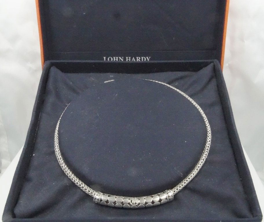 John Hardy Sterling Silver Necklace W/Dot Pendant (1 of 5)