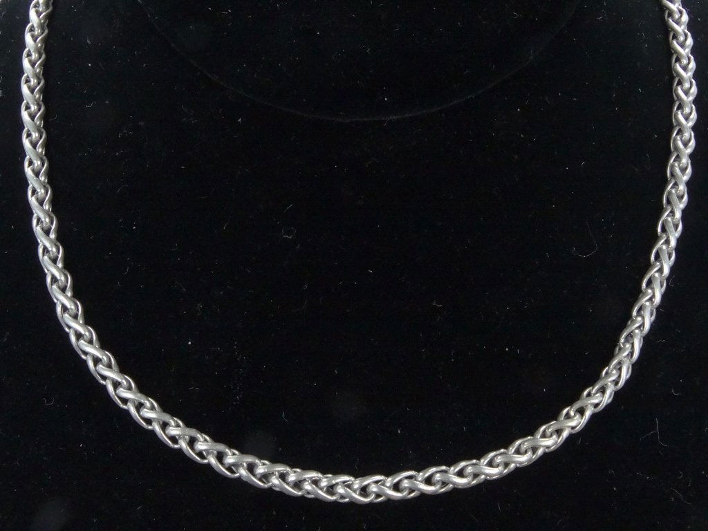 David Yurman Sterling Silver Wheat Chain Necklace (1 of 4)