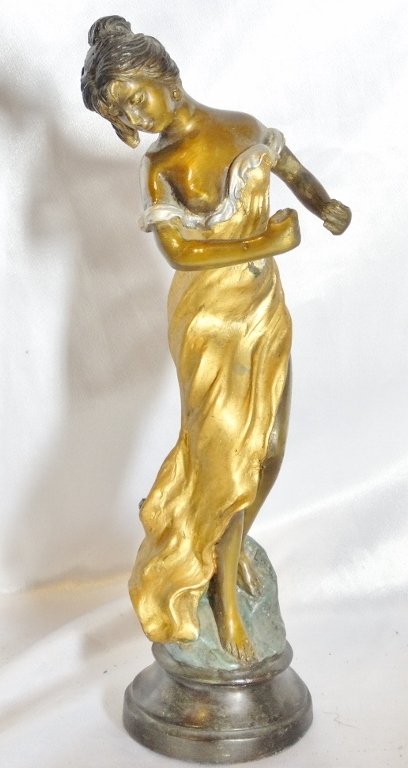 Multi-Colored Bronze 12" "Dancing Lady" (1 of 3)