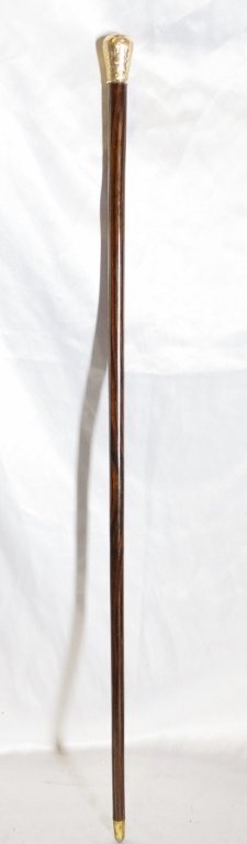 Mahogony Walking Stick W/Sterling Knob (1 of 7)