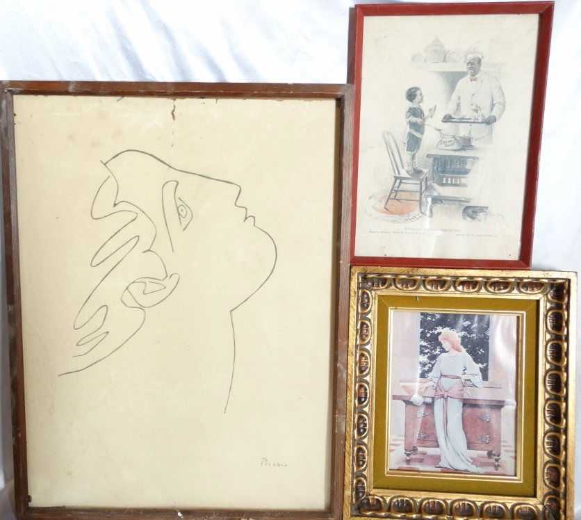(3) Framed Vintage/Antique Prints (1 of 5)