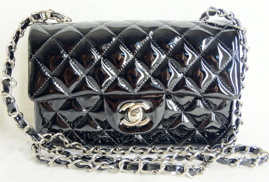 Chanel Black Patent Leather Runway Bag SOLD OUT (1 of 7)