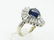 2ctw VS1-SI1/G Diamond,2ct Ceylon Sapp. 14K Ring - 3
