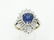 2ctw VS1-SI1/G Diamond,2ct Ceylon Sapp. 14K Ring - 4