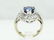 2ctw VS1-SI1/G Diamond,2ct Ceylon Sapp. 14K Ring - 5