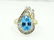 2.50ct Blue Topaz & 14K Ring W/Diamond Accents - 4
