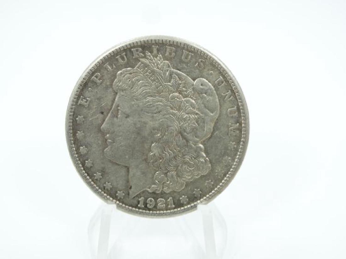 1921-S Morgan Silver Dollar (90% Silver) AU53+ (1 of 2)