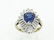 2ctw VS1-SI1/G Diamond,2ct Ceylon Sapp. 14K Ring - 2
