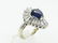 2ctw VS1-SI1/G Diamond,2ct Ceylon Sapp. 14K Ring - 3