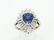2ctw VS1-SI1/G Diamond,2ct Ceylon Sapp. 14K Ring - 4