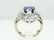 2ctw VS1-SI1/G Diamond,2ct Ceylon Sapp. 14K Ring - 5