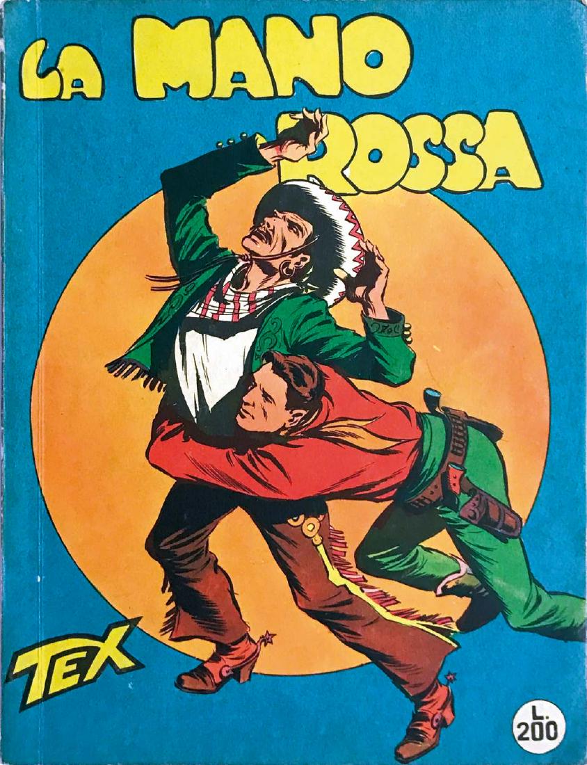 Tex Gigante censurato N. 1 La Mano Rossa,: con strillo 100 pagine, cm 16,5x21,5. Eccellente stato di conservazione, con lievi ingialliture al dorso.