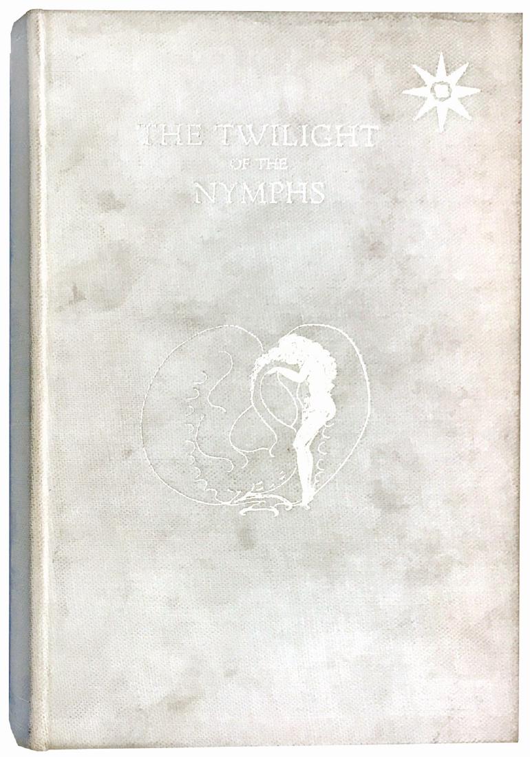 CLARA TICE - Pierre Louys - The Twilight Of The Nymphs: Privately printed for the Pierre Louÿs Society, 1927. Cm 25x17. Ex-libris “Elmer Holmes Bobst” al contropiatto anteriore. Tiratura limitata a 1250 esemplari, il nostro è il n. 1216. Occhietto, a