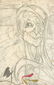 ANTONIO RUBINO - DISEGNO PRELIMINARE PER DIPINTO