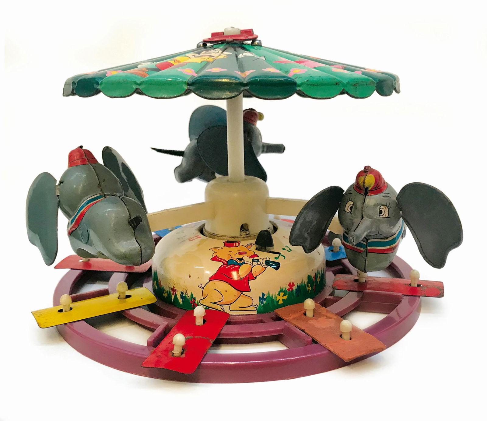 Linemar Disney Dumbo Merry Go-Round Carosello (1 of 2)