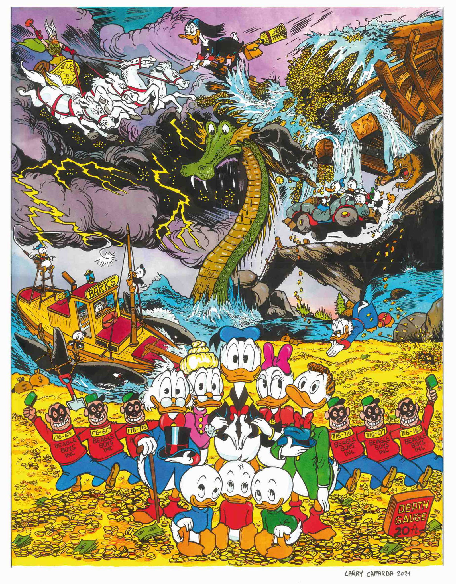 LARRY CAMARDA  -  Omaggio a Carl Barks (1 of 1)