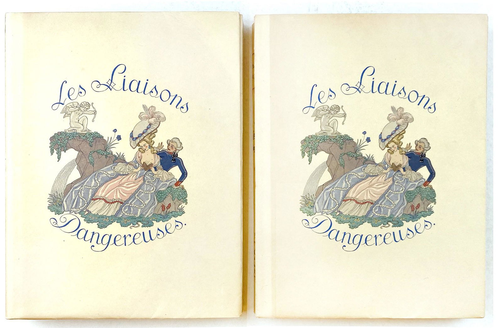 G. BARBIER - Les Liaison Dangereuses: GEORGE BARBIER - Les Liaison Dangereuses. Le Vasseur et C.ie, Editeurs, Paris, 1934. 720 esemplari editi di cui il noÂ­stro facente parte della tiratura di 650 esemplari "sur vÃ¨lin pur file Ã